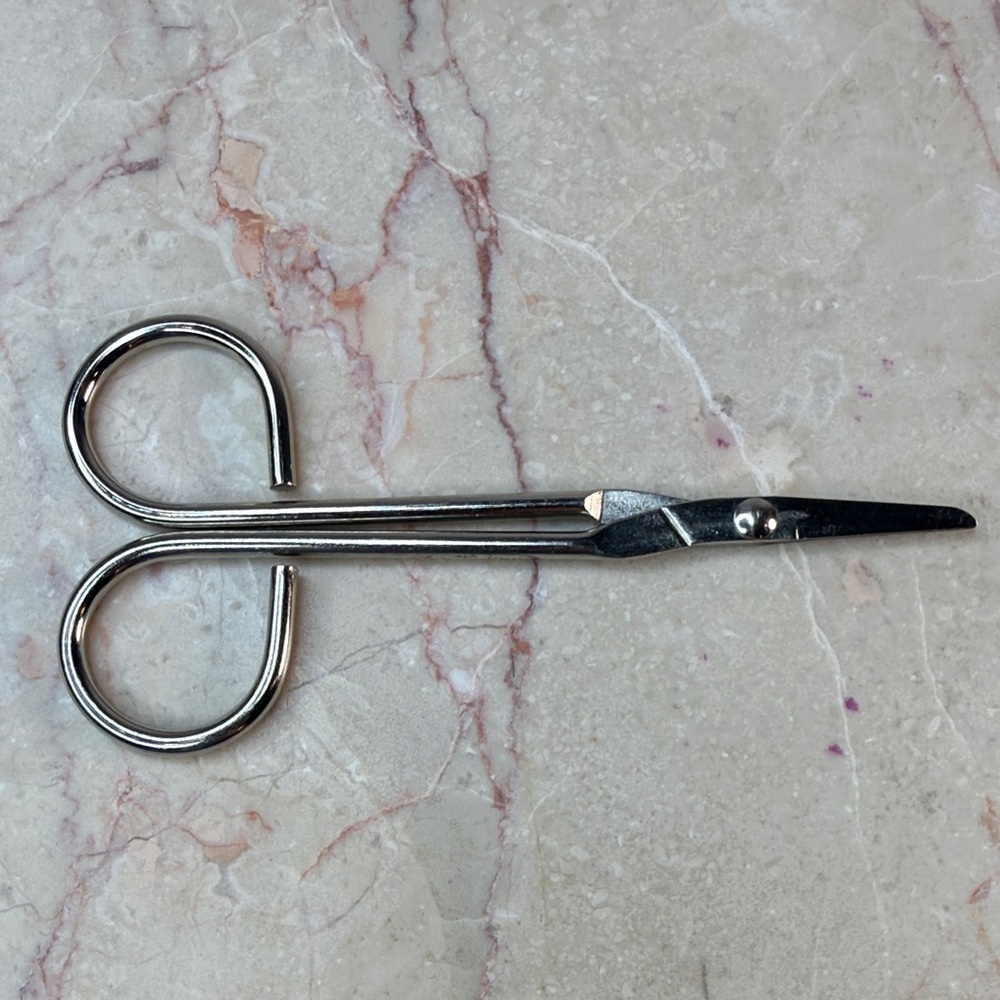 Stainless Steel Curved Tip Scissors - Silver